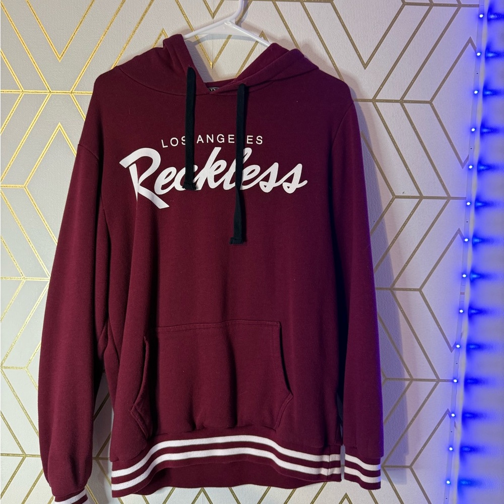Maroon Los Angeles Reckless Hoodie